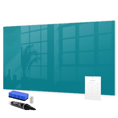 Memobord van glas met print inclusief neodymium magneten Een kleurrijk prikbord voor notities en foto's