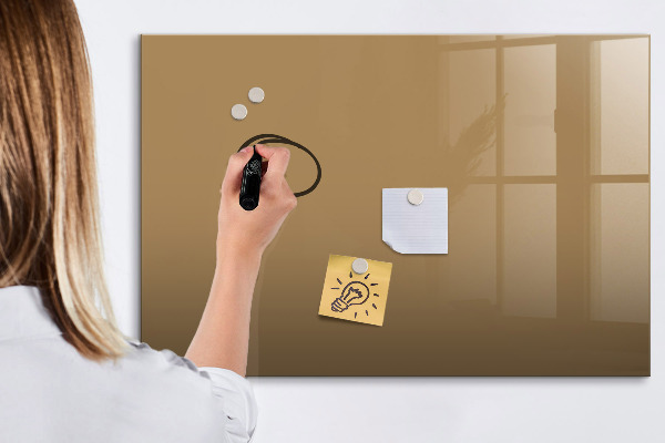 Decoratief glazen wandbord beschrijfbaar en magnetisch Notitie- en fotobord