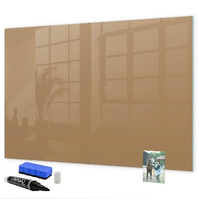 Decoratief glazen wandbord beschrijfbaar en magnetisch Notitie- en fotobord