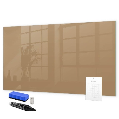 Decoratief glazen wandbord beschrijfbaar en magnetisch Notitie- en fotobord