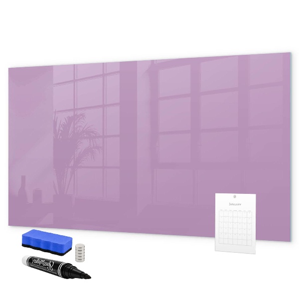 Memobord van glas met print inclusief neodymium magneten Notitie- en fotobord