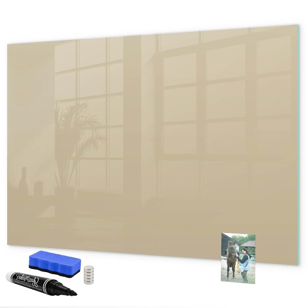 Memobord van glas met print inclusief neodymium magneten Een knusse plek voor herinneringen en aantekeningen.
