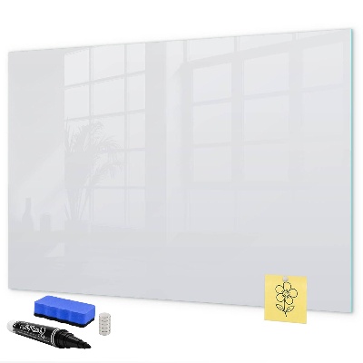 Memobord van glas met print inclusief neodymium magneten Een praktisch prikbord voor notities en foto's.