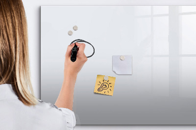 Memobord van glas met print inclusief neodymium magneten Een praktisch prikbord voor notities en foto's.
