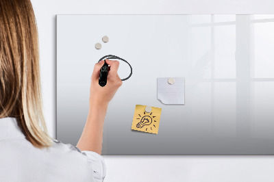 Memobord van glas met print inclusief neodymium magneten Een praktisch prikbord voor notities en foto's.