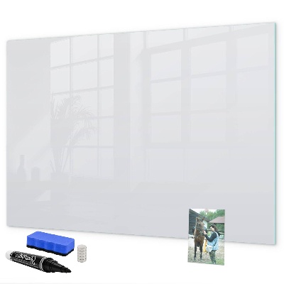 Memobord van glas met print inclusief neodymium magneten Een praktisch prikbord voor notities en foto's.