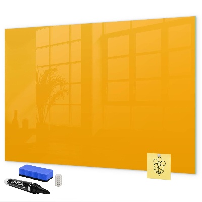 Memobord van glas met print inclusief neodymium magneten Een kleurrijk prikbord voor notities en foto's