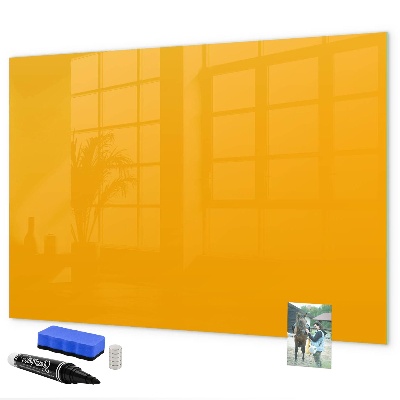 Memobord van glas met print inclusief neodymium magneten Een kleurrijk prikbord voor notities en foto's