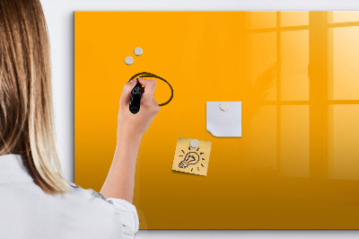 Memobord van glas met print inclusief neodymium magneten Een kleurrijk prikbord voor notities en foto's