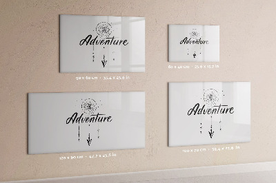 Memobord van glas met print inclusief neodymium magneten Creatief moodboard voor het presenteren van herinneringen