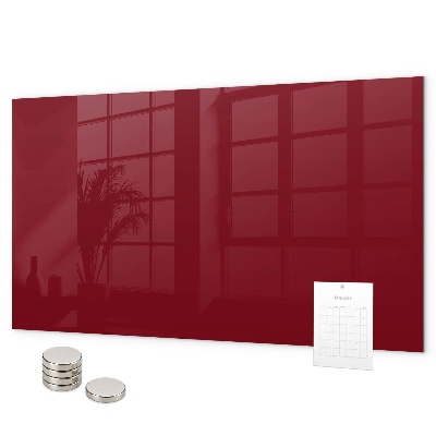 Magnetisch bord Bordeauxrode kleur