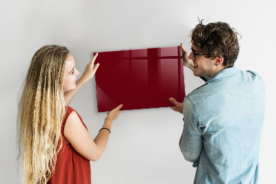 Magnetisch bord Bordeauxrode kleur