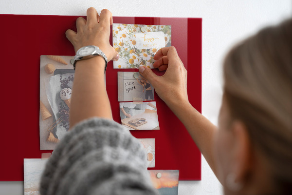 Magneetbord Rode kleur