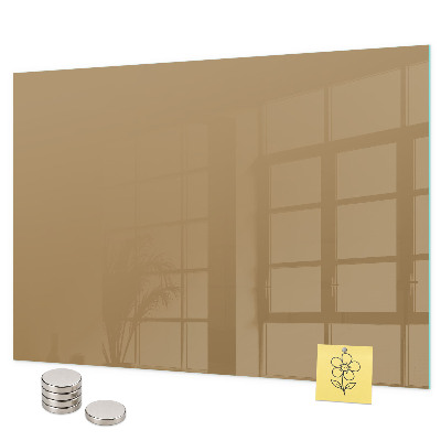 Magnetisch bord Donkerbeige kleur