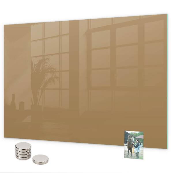 Magnetisch bord Donkerbeige kleur