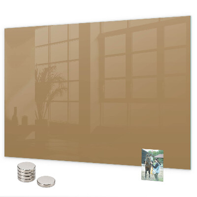 Magnetisch bord Donkerbeige kleur