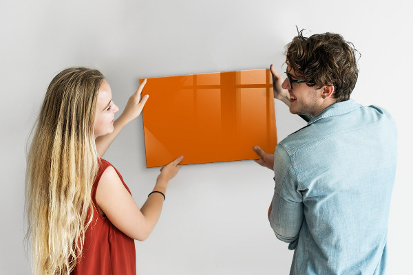 Magneetbord Oranje kleur