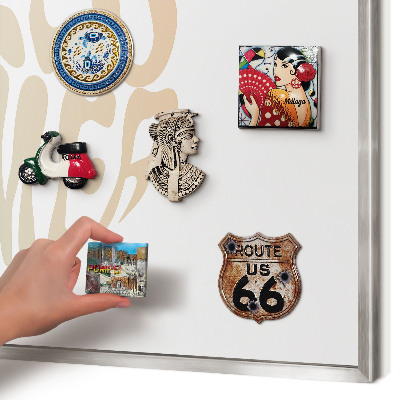 Decoratief metalen magneetbord in een zilveren lijst Hallo zomer
