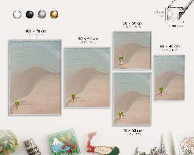 Decoratief metalen magneetbord in een zilveren lijst Pastelkleurige werveling