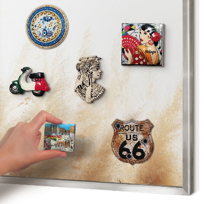 Magneetbord voor souvenir magneten met zilveren lijst Essentiële grassen