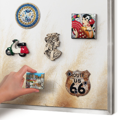 Magneetbord voor souvenir magneten met zilveren lijst Essentiële grassen