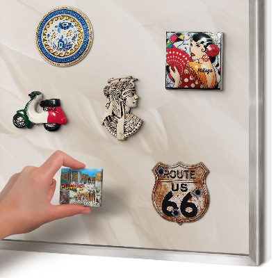 Decoratief metalen magneetbord in een zilveren lijst Crèmekleurige veren