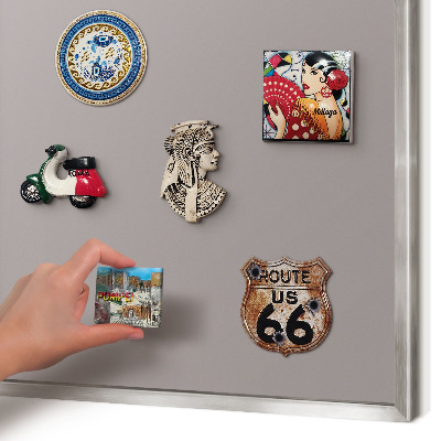 Decoratief metalen magneetbord in een zilveren lijst Asgrijs