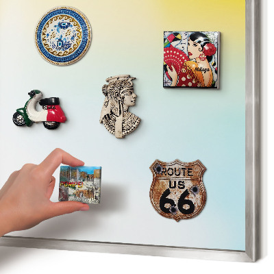 Decoratief metalen magneetbord in een zilveren lijst Pastel ontspanning