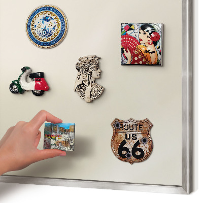 Decoratief metalen magneetbord in een zilveren lijst Misttoon