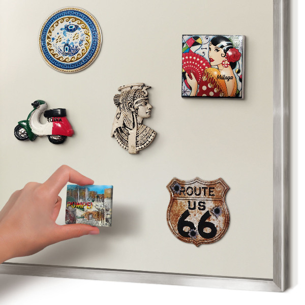 Decoratief metalen magneetbord in een zilveren lijst Misttoon