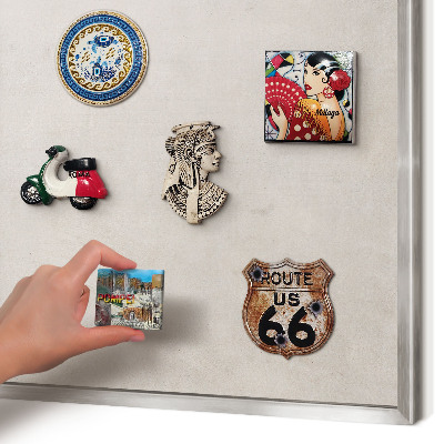 Decoratief metalen magneetbord in een zilveren lijst Grijze elegantie