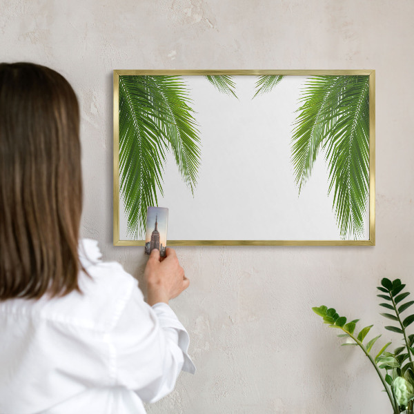 Magnetisch bord voor reismagneten met gouden lijst Exotische natuur