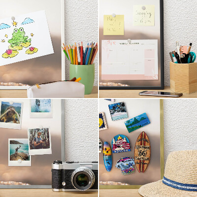 Magnetisch bord voor reismagneten met gouden lijst Retro reizen