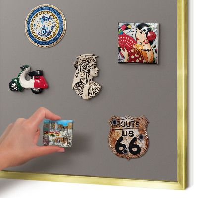 Metalen magneetbord met lijst in het goud Donkergrijs