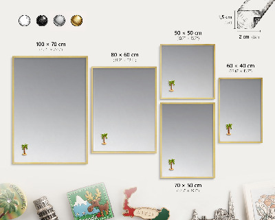 Metalen magneetbord met lijst in het goud Grijze gradiënt
