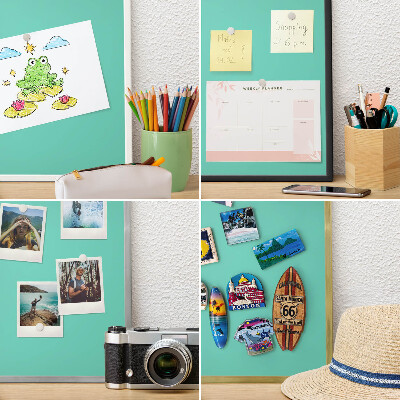 Magnetisch bord voor reismagneten met gouden lijst Sterke munt