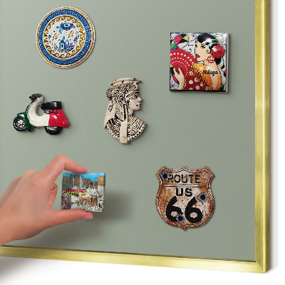 Metalen magneetbord met lijst in het goud Verstandig