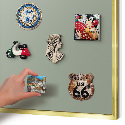 Metalen magneetbord met lijst in het goud Verstandig