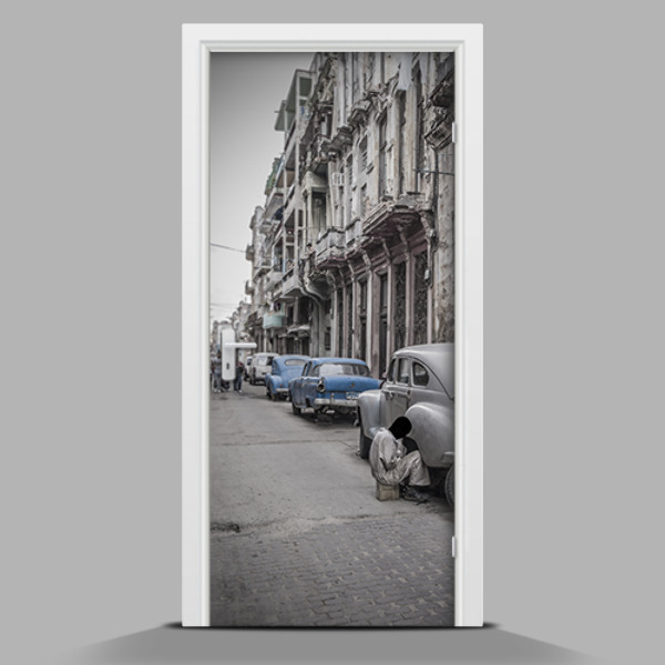 deur sticker De jaren vijftig