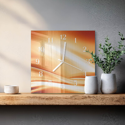 Vierkante glazen klok Abstractie