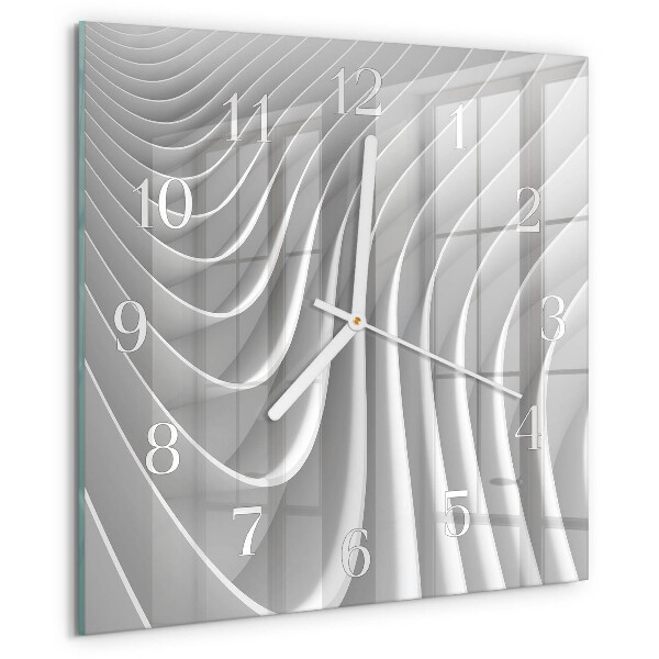 Vierkante glazen klok Abstractie