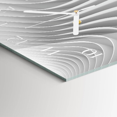 Vierkante glazen klok Abstractie
