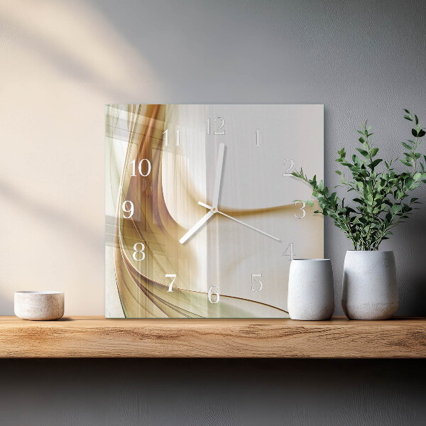 Vierkante glazen klok Abstractie