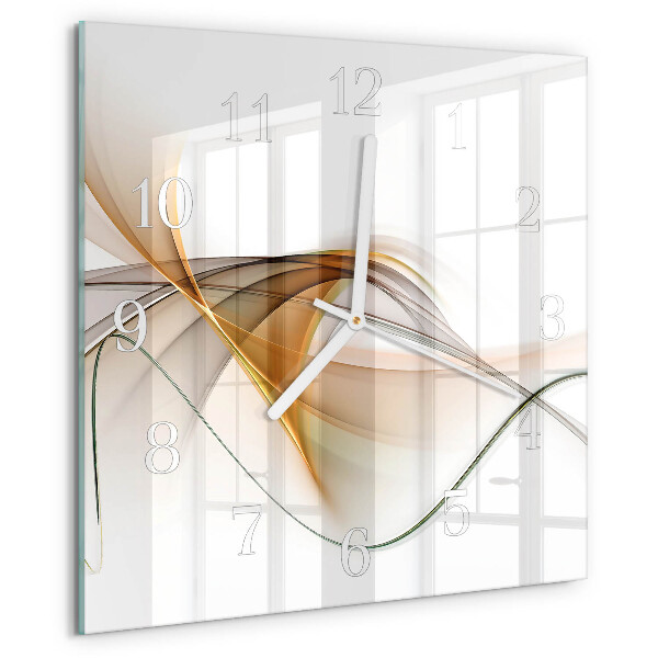Vierkante glazen klok Abstractie