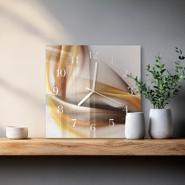 Vierkante glazen klok Abstractie
