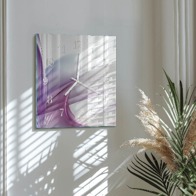 Vierkante glazen klok Abstractie