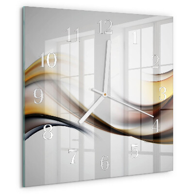 Vierkante glazen klok Abstractie