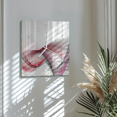 Vierkante glazen klok Abstracte kunst