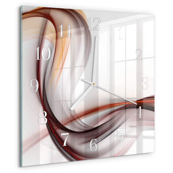 Vierkante glazen klok Abstractie