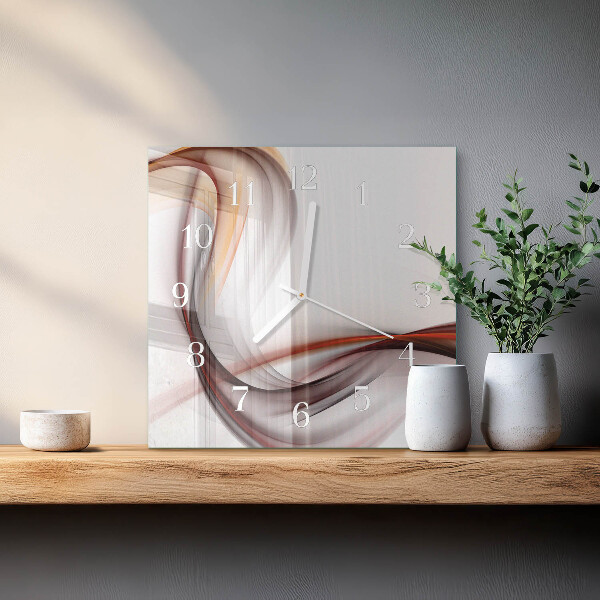 Vierkante glazen klok Abstractie